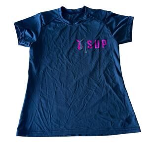 Tunaskin Women's Medium Black Athletic SUP Tee
